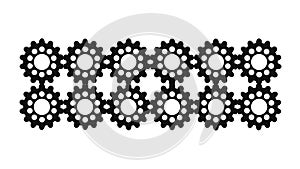 Industrial Gear Pattern: Mechanical Engineering Progress, vector design Generative AI