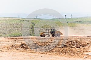 Industrial Grader Machine Earthworks Property Development