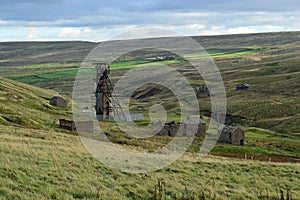 Industrial graveyard in North pennines UK