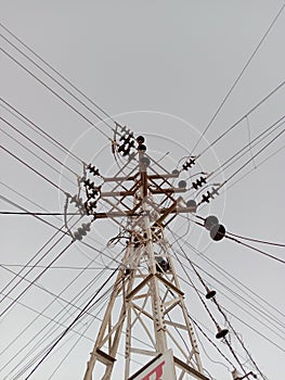 Industrial hightension transformer  wire and stand