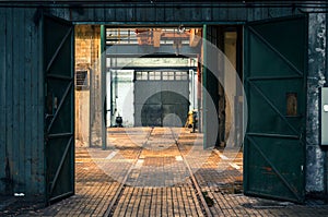 Industrial interior of a factory