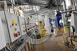 Industrial interior of a power plant