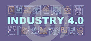 Industrial internet of things word concepts banner