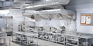 Industrial kitchen. Restaurant kitchen