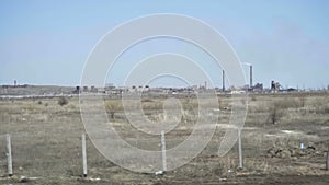 Industrial landscape in Kazakhstan