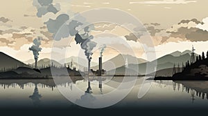 Industrial Landscape: A Smokey Reflection Of Environmental Activism