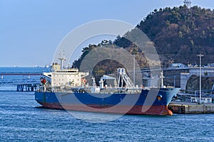 Industrial landscape in South Korea.