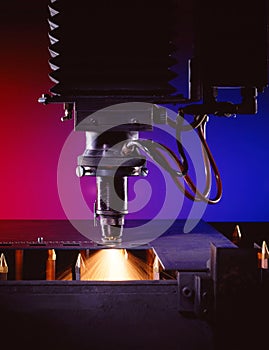 Industrial laser cutter photo