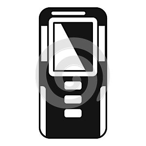 Industrial laser meter icon simple vector. Scanner tool