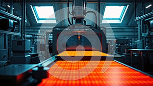 High Tech Industrial Laser Cutting Machine, generative ai