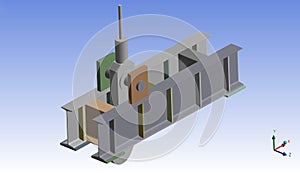 Industrial lifting beam for a hydropower project