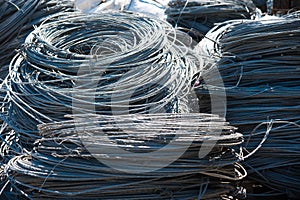 Industrial line for recycling of old household appliances, electronics and cables