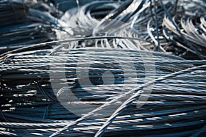 Industrial line for recycling of old household appliances, electronics and cables