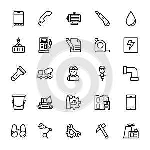 Industrial Line Vector Icons 5