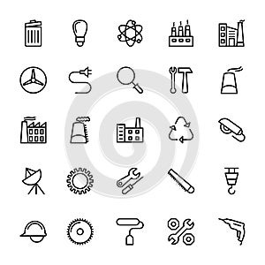 Industrial Line Vector Icons 1