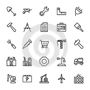 Industrial Line Vector Icons 2