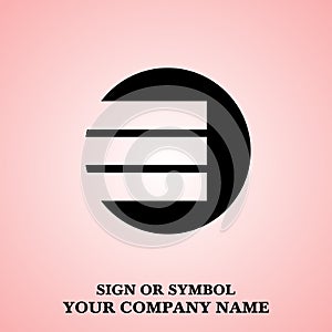 Industrial logo sign or symbol design abstract. vector illustration.