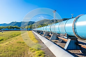 Industrial long pipeline with perspective going into the 1690449292123 1