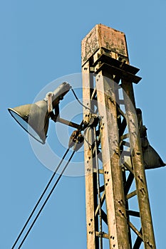 Industrial loudspeaker outdoors