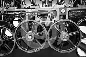 Industrial machine cogs.