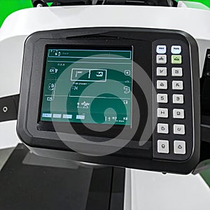 Industrial Machine Control Panel with Digital Interface