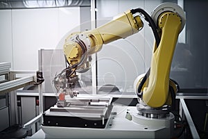 industrial machine robot, smart modern factory automation using advanced machines, industrial 4.0 manufacturing process