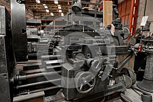 Industrial machines in a factory