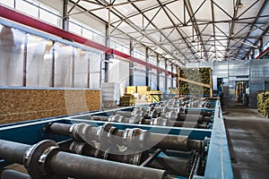 Industrial manufactory workshop for thermal insulation sandwich panel production line for construction