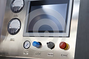 Industrial manufacturing control panel