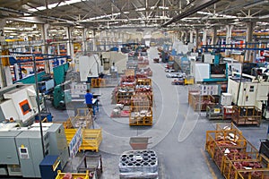 Industrial Manufacturing Shop Floor in a Factory