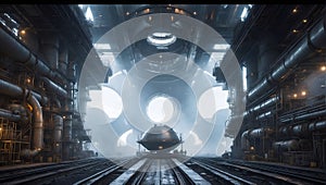 industrial marvels: intricate sci-fi details. ai generated