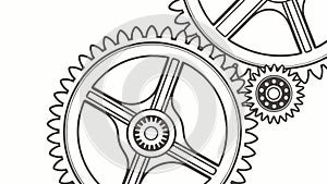 Industrial Mechanical Gear, Component of Complex Machinery, vector design Generative AI