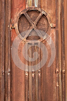 Industrial metal gate texture