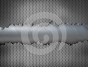 Industrial metal grate background 3d illustration