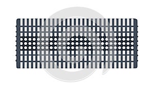 Industrial Metal Grate Texture Vector, vector design Generative AI