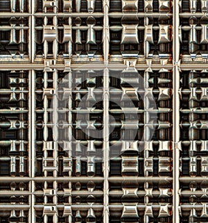 Industrial metal grid