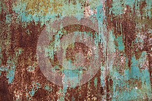 Industrial metal texture. Grunge rusted metal surface, rust background