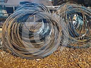 Ball of metal wire for industrial slinging photo