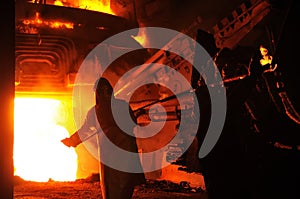 Industrial metallurgist iron sample manufacture