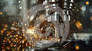 The industrial metalworking machine.AI generated image