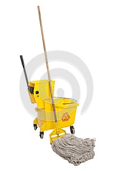 Industrial Mop and bucket