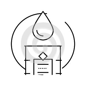 industrial oil production line icon vector illustration