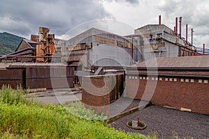 Industrial old building in Sauda Norway