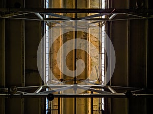 Industrial old ceiling background