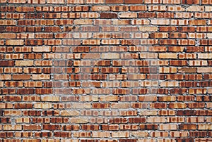 Industrial old red brick wall texture background