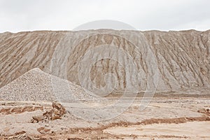 Industrial open pit sand quarry in Australia