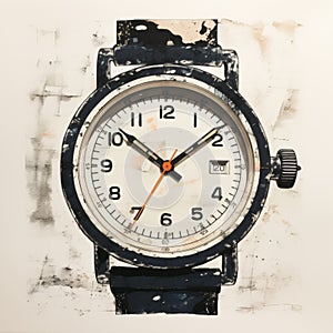 Industrial Photography Inspired Watch Face Painting By Jacek Szynkarczuk
