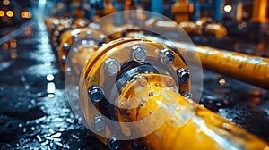 Industrial Pipeline Valves. Generative ai