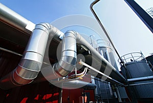 Industrial pipelines insulation sky