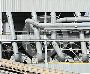 Industrial pipes and ducts photo